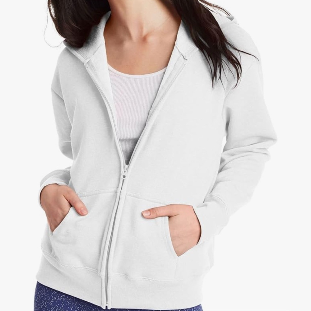 Hanes Grey Zip-Up Hoodie